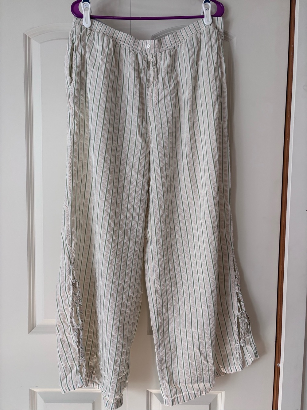 Aerie side tie seersucker lounge pant